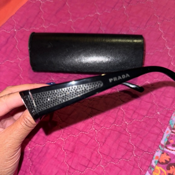 Black Prada frames with Swarovski crystals - Picture 3 of 11